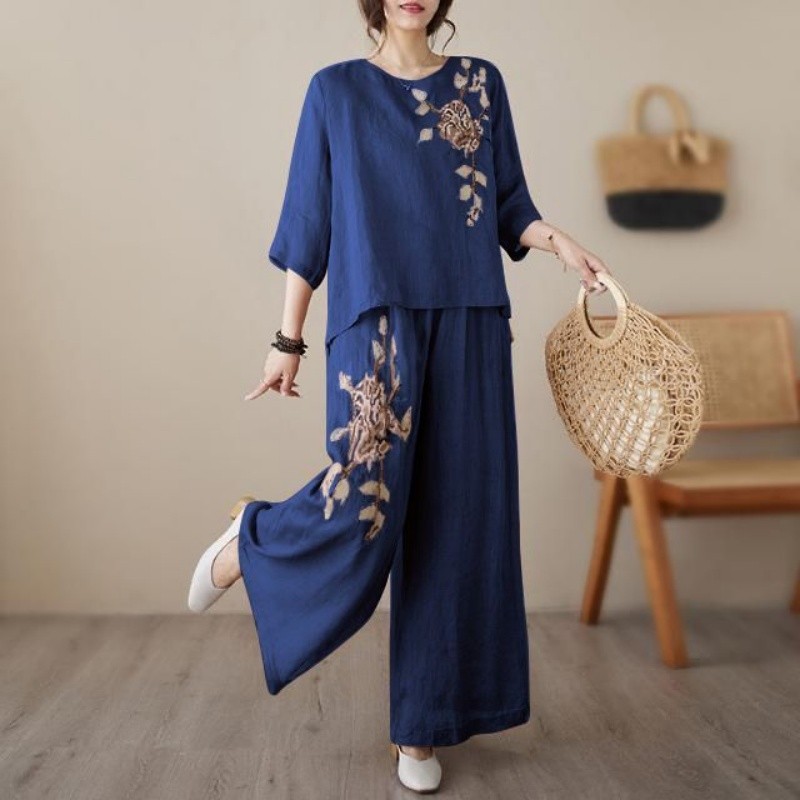 Completo Due Pezzi in Lino e C - Linen Pant Wide recensione e prezzo